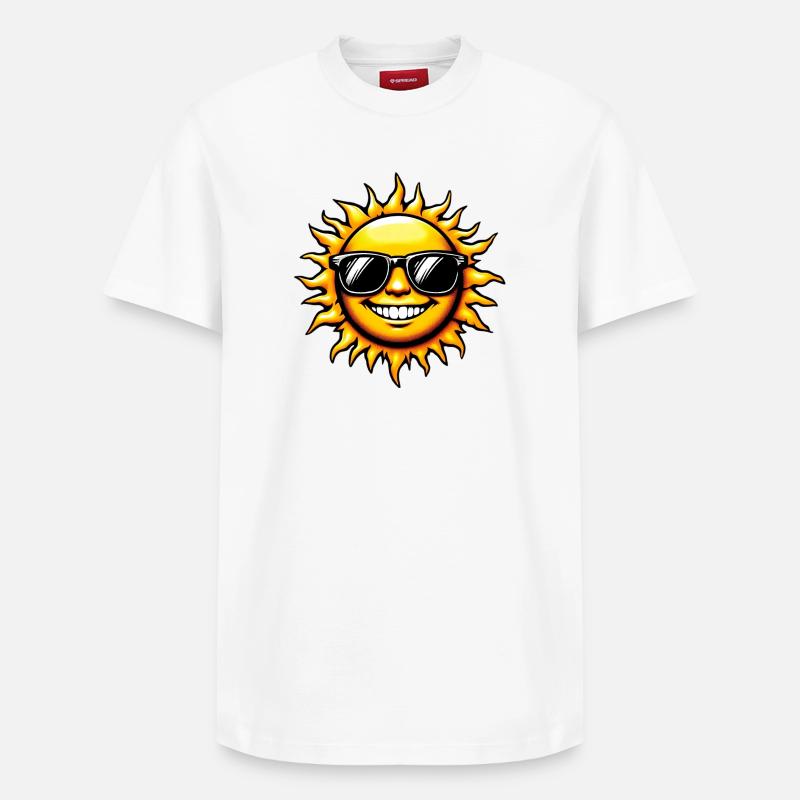 Soleil - T-shirt unisexe décontracté en coton Supima – de SPREAD - blanc