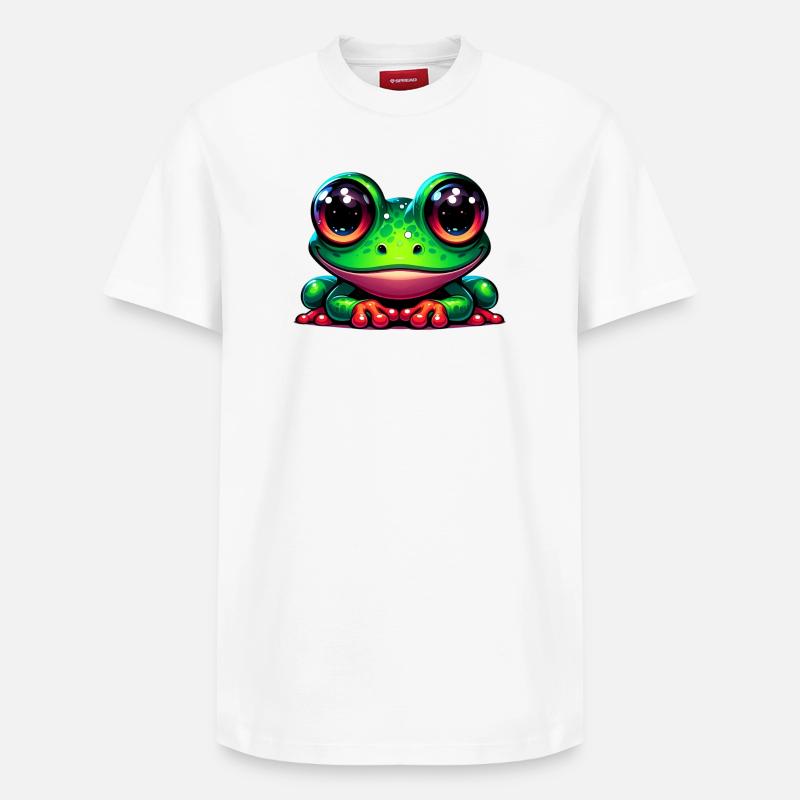 Grenouille - T-shirt unisexe décontracté en coton Supima – de SPREAD - blanc