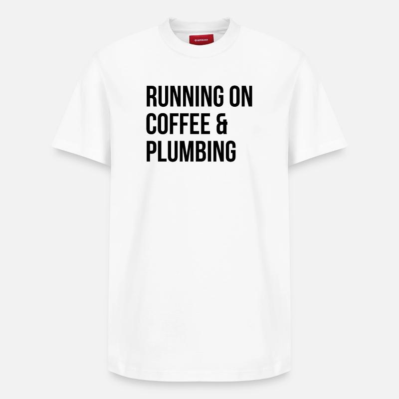 plombier - T-shirt unisexe décontracté en coton Supima – de SPREAD - blanc