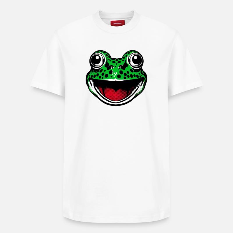 Grenouille - T-shirt unisexe décontracté en coton Supima – de SPREAD - blanc