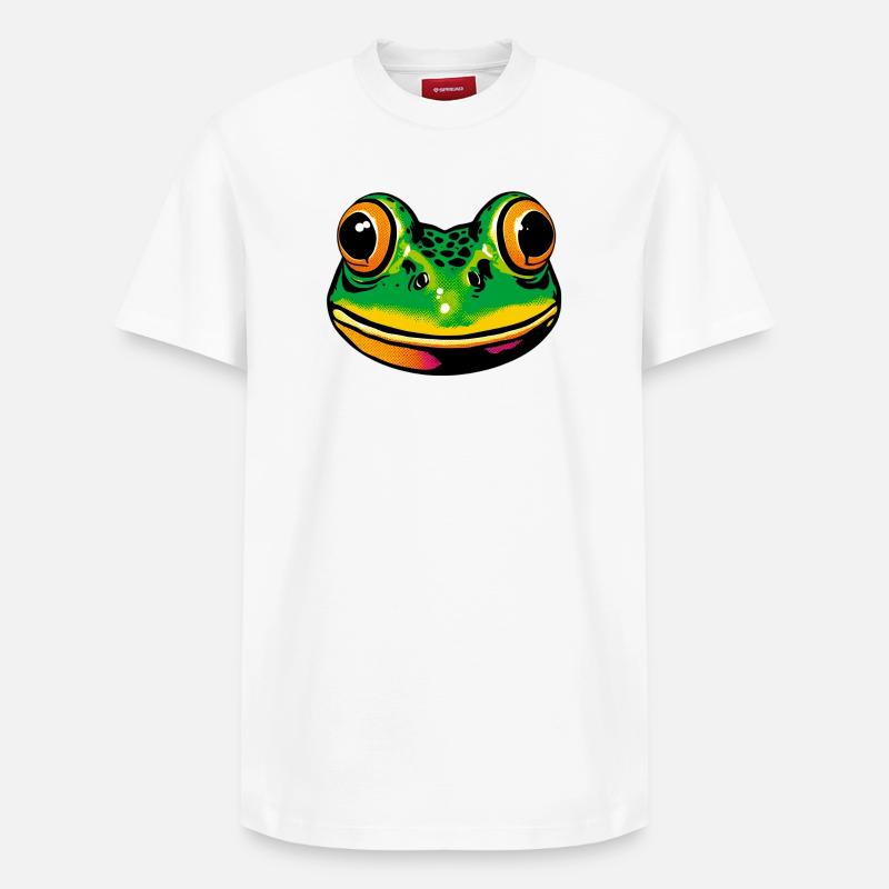 Frosch - Relaxed Unisex Supima Cotton T-Shirt – von SPREAD - Weiß