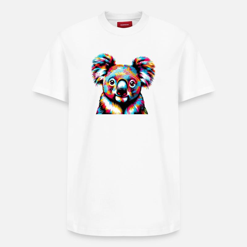 Koala - T-shirt unisexe décontracté en coton Supima – de SPREAD - blanc