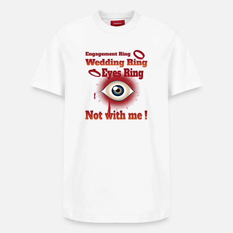 Single Leben - Relaxed Unisex Supima Cotton T-Shirt – von SPREAD - Weiß