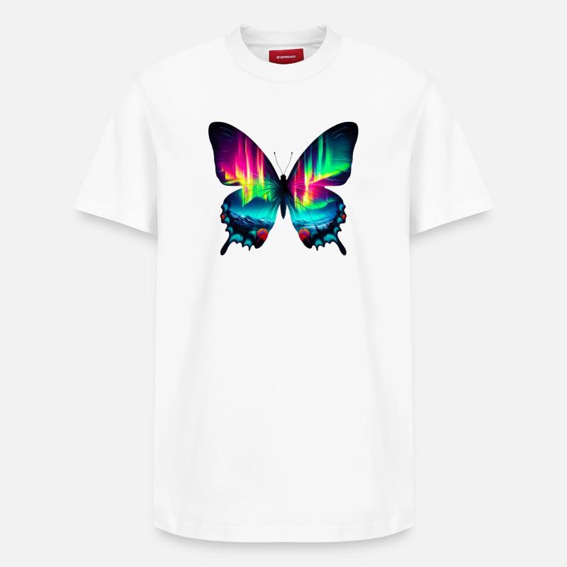 Papillon - T-shirt unisexe décontracté en coton Supima – de SPREAD - blanc