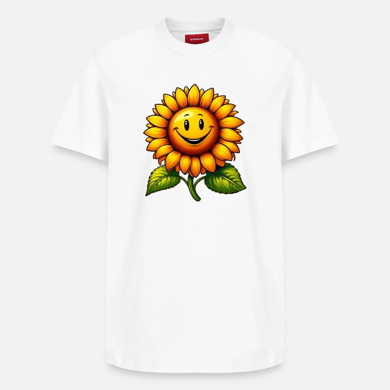 Tournesol - T-shirt unisexe décontracté en coton Supima – de SPREAD - blanc