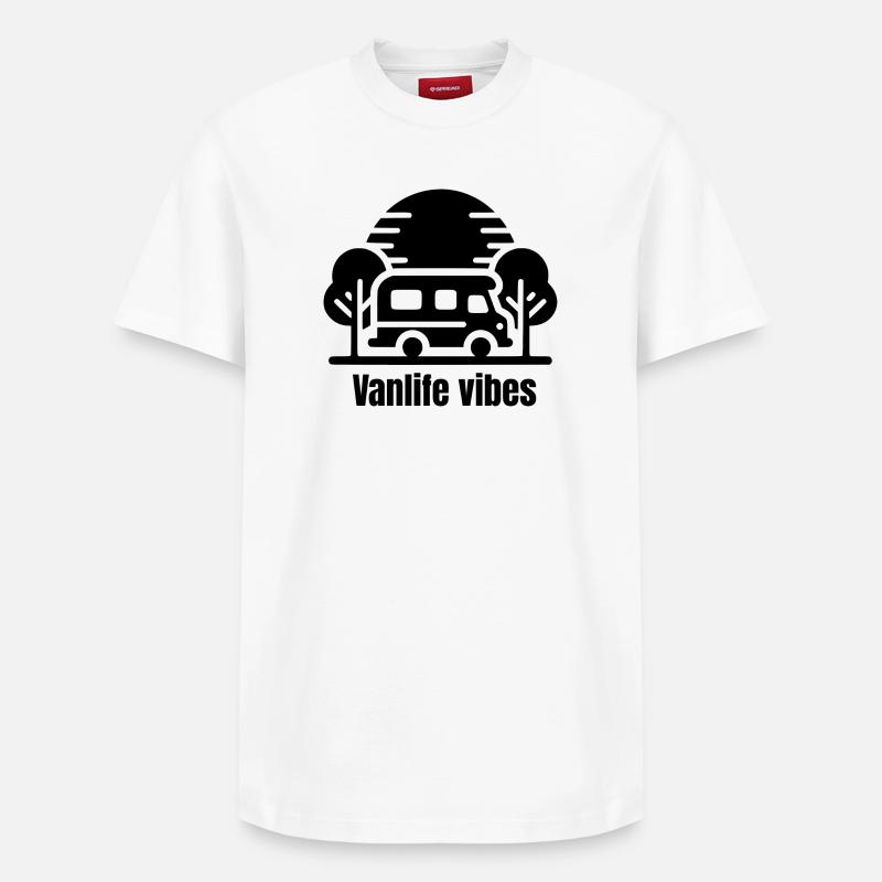 Ambiance Vanlife - T-shirt unisexe décontracté en coton Supima – de SPREAD - blanc