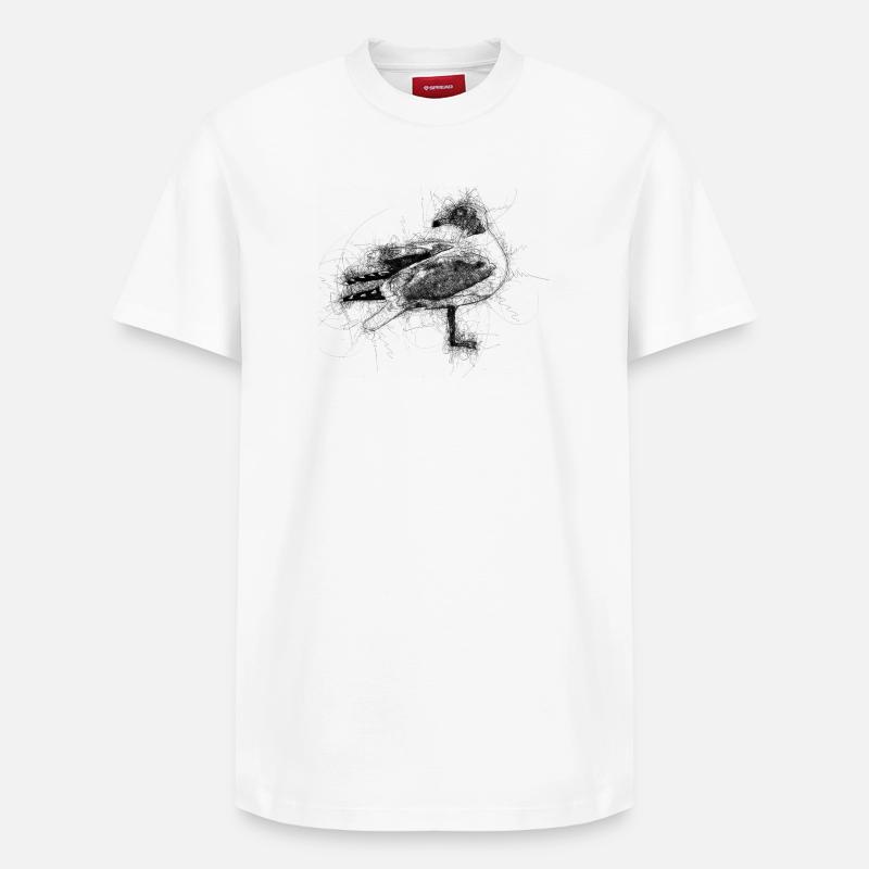 Mouette - T-shirt unisexe décontracté en coton Supima – de SPREAD - blanc