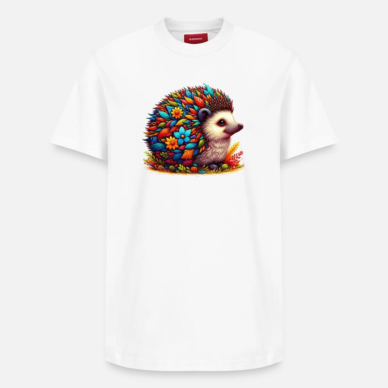Hérisson - T-shirt unisexe décontracté en coton Supima – de SPREAD - blanc