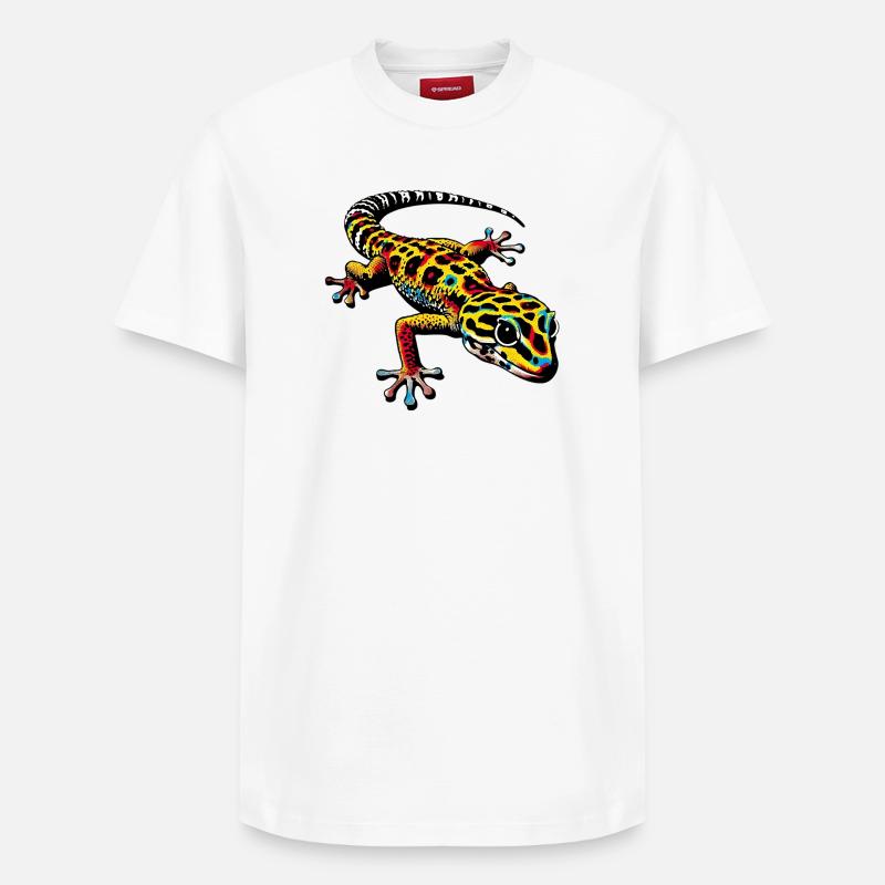 Gecko - T-shirt unisexe décontracté en coton Supima – de SPREAD - blanc