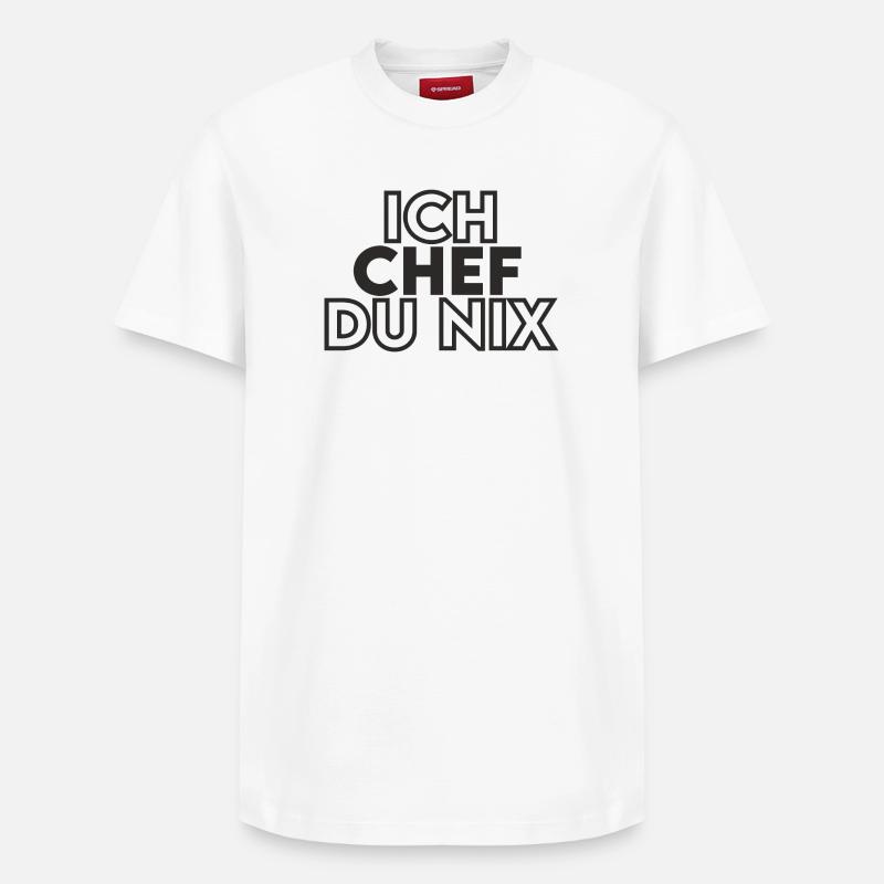IchChef - Relaxed Unisex Supima Cotton T-Shirt – von SPREAD - Weiß