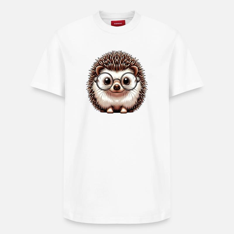 Igel - Relaxed Unisex Supima Cotton T-Shirt – von SPREAD - Weiß