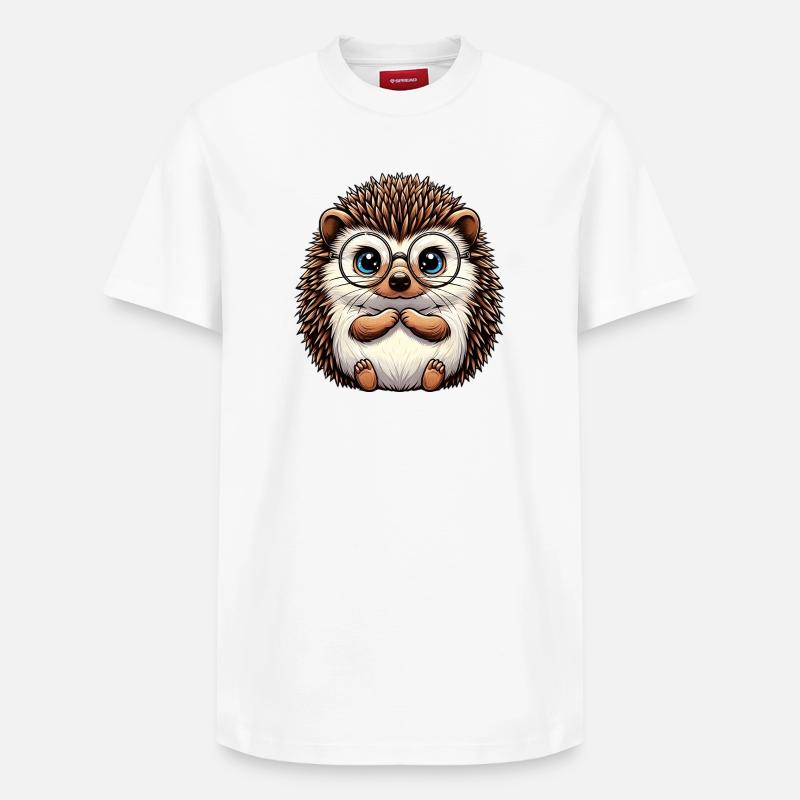 Hérisson - T-shirt unisexe décontracté en coton Supima – de SPREAD - blanc
