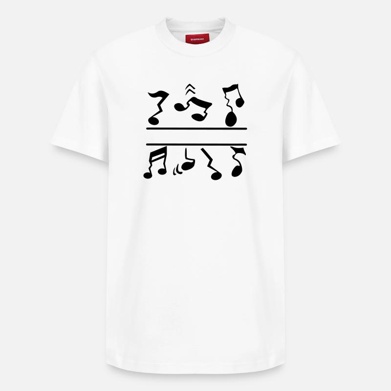 Falsche Noten - Relaxed Unisex Supima Cotton T-Shirt – von SPREAD - Weiß