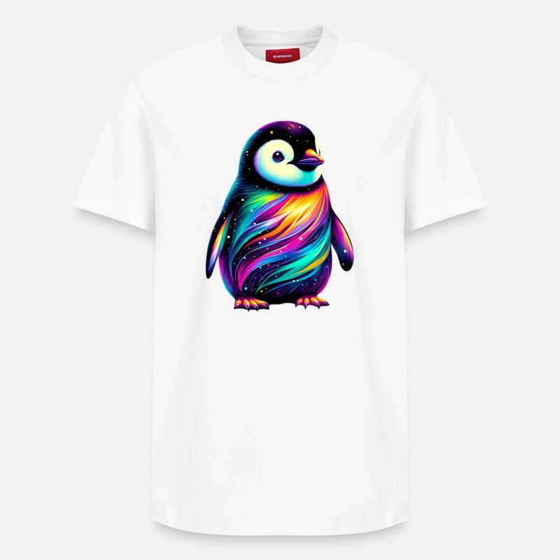 Pingouin - T-shirt unisexe décontracté en coton Supima – de SPREAD - blanc