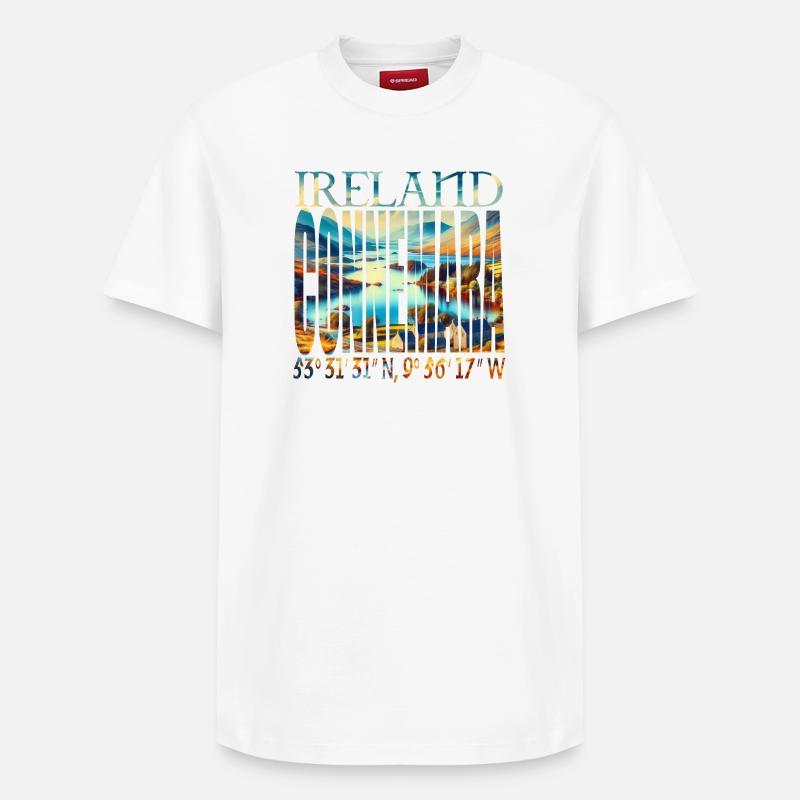 DIE CONNEMARA - Relaxed Unisex Supima Cotton T-Shirt – von SPREAD - Weiß