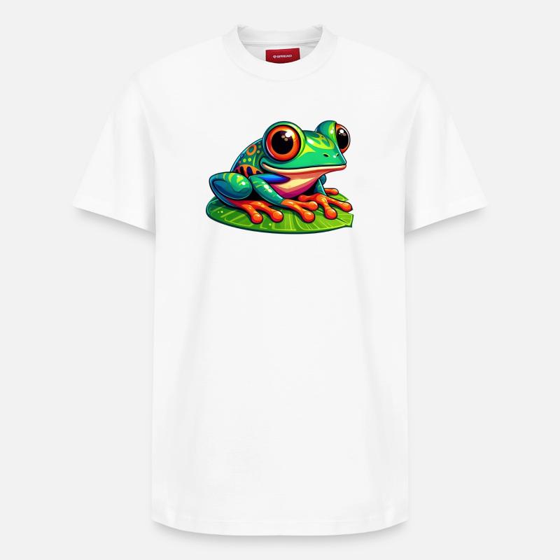 Grenouille - T-shirt unisexe décontracté en coton Supima – de SPREAD - blanc