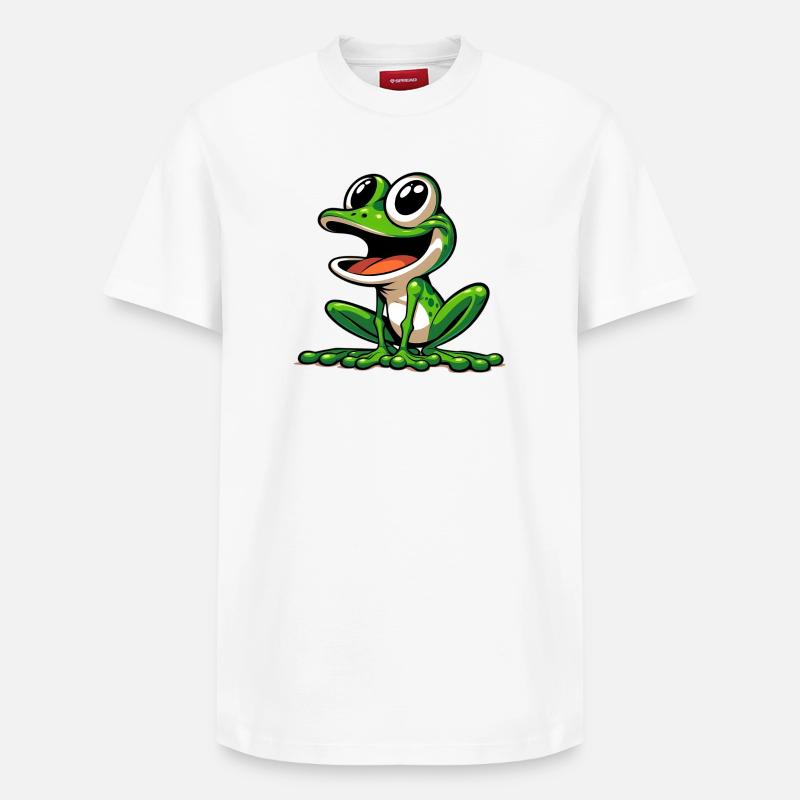 Grenouille - T-shirt unisexe décontracté en coton Supima – de SPREAD - blanc