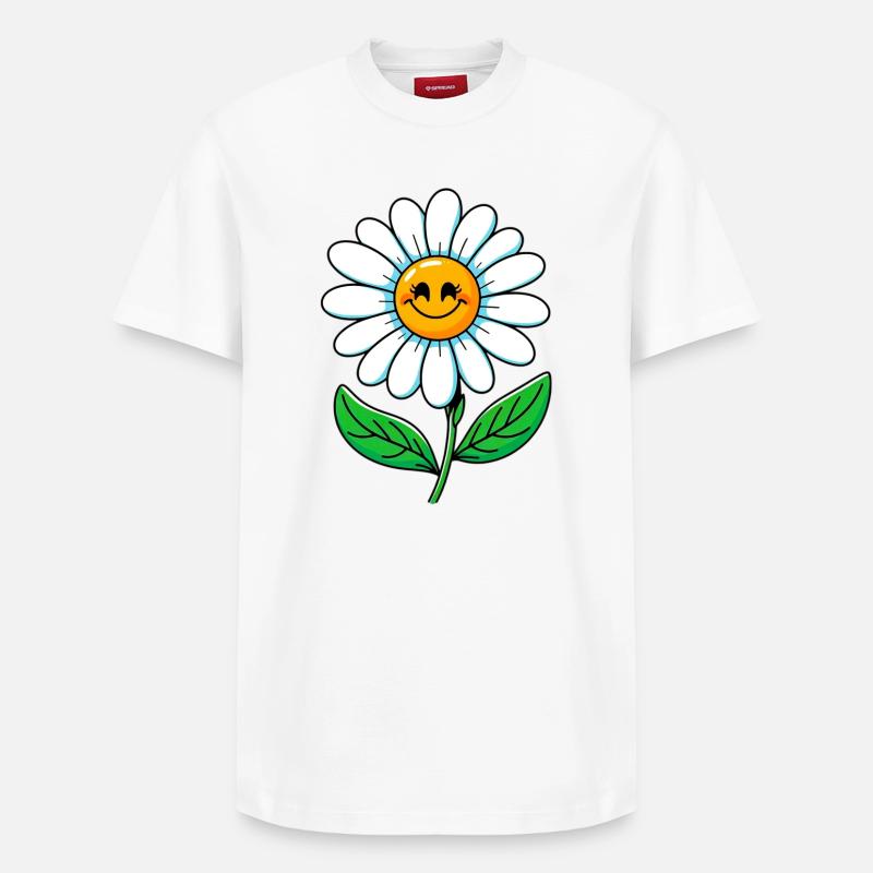 Gänseblümchen - Relaxed Unisex Supima Cotton T-Shirt – von SPREAD - Weiß
