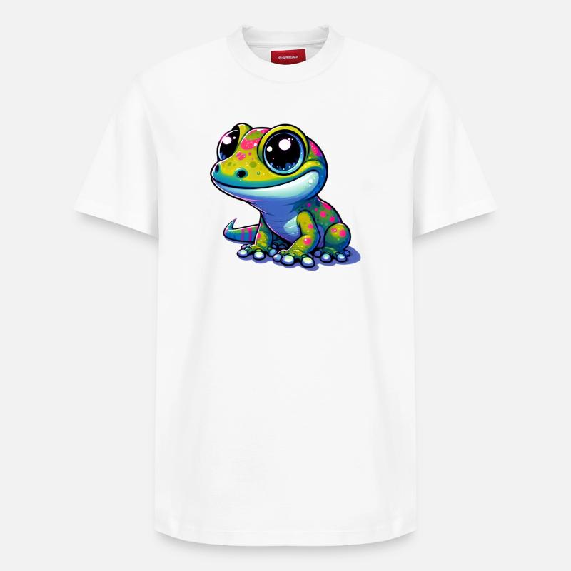 Gecko - T-shirt unisexe décontracté en coton Supima – de SPREAD - blanc