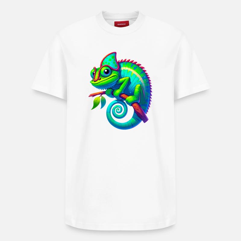 Caméléon - T-shirt unisexe décontracté en coton Supima – de SPREAD - blanc