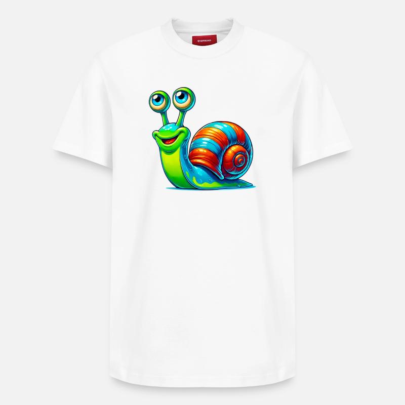 Escargot - T-shirt unisexe décontracté en coton Supima – de SPREAD - blanc