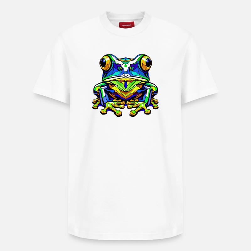 Grenouille - T-shirt unisexe décontracté en coton Supima – de SPREAD - blanc