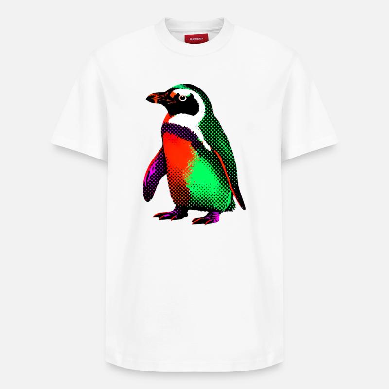 Pingouin - T-shirt unisexe décontracté en coton Supima – de SPREAD - blanc