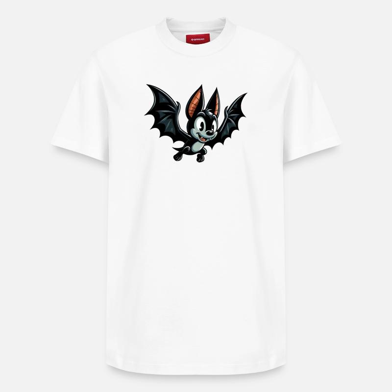 Fledermaus - Relaxed Unisex Supima Cotton T-Shirt – von SPREAD - Weiß