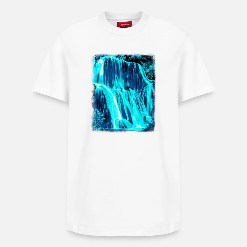 Cascade - T-shirt unisexe décontracté en coton Supima – de SPREAD - blanc