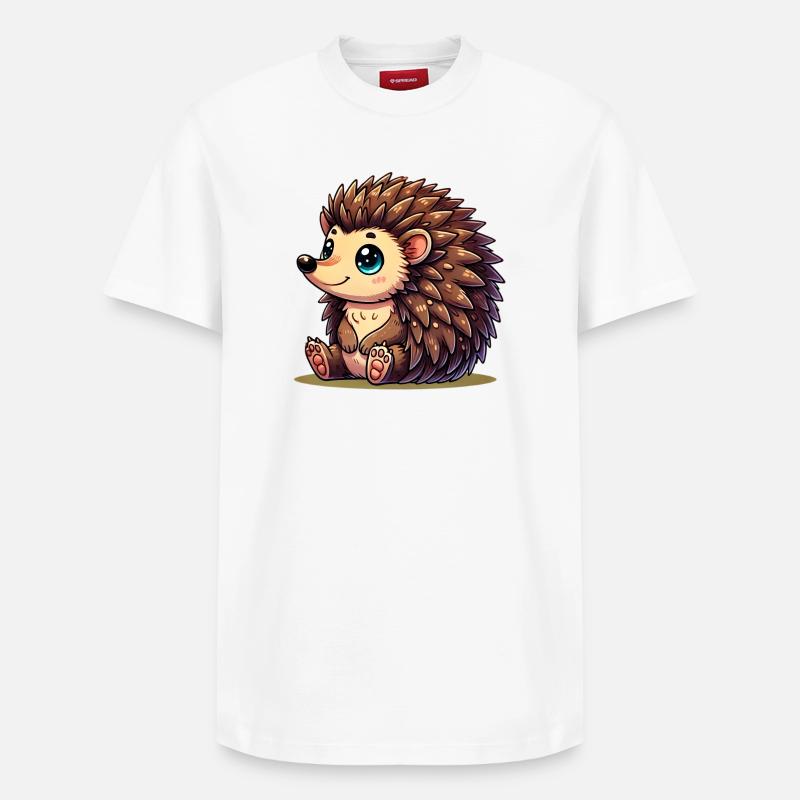 Hérisson - T-shirt unisexe décontracté en coton Supima – de SPREAD - blanc