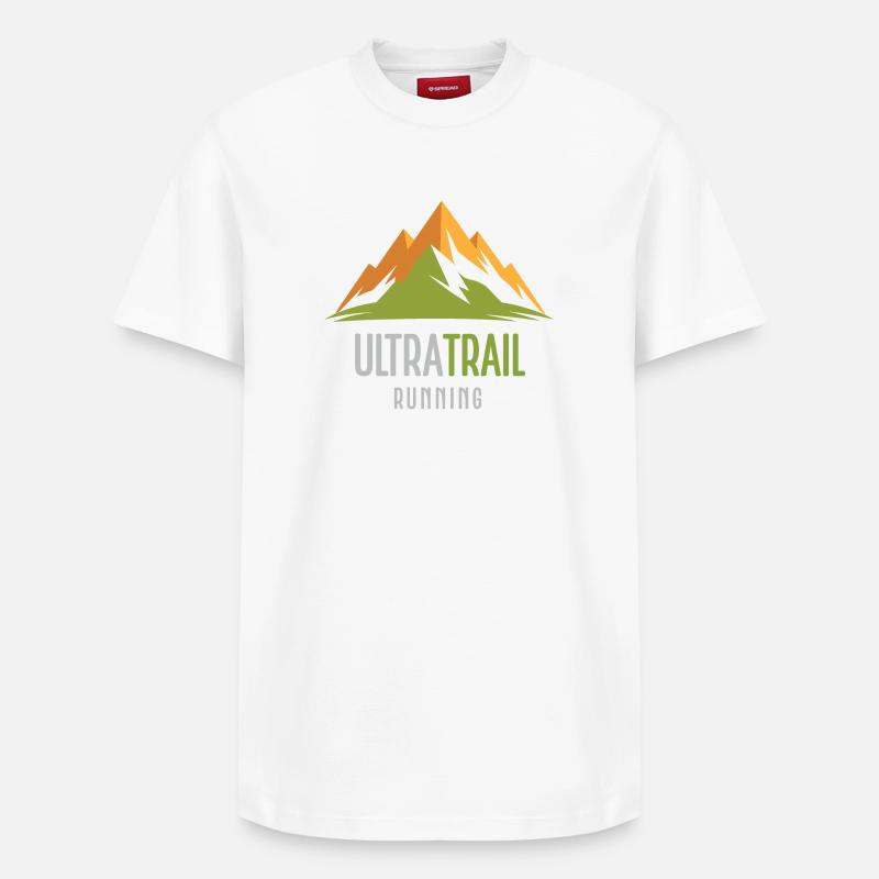 Ultra Trail Running - T-shirt unisexe décontracté en coton Supima – de SPREAD - blanc