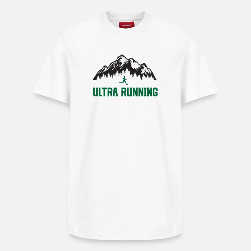 Ultra course à pied - T-shirt unisexe décontracté en coton Supima – de SPREAD - blanc