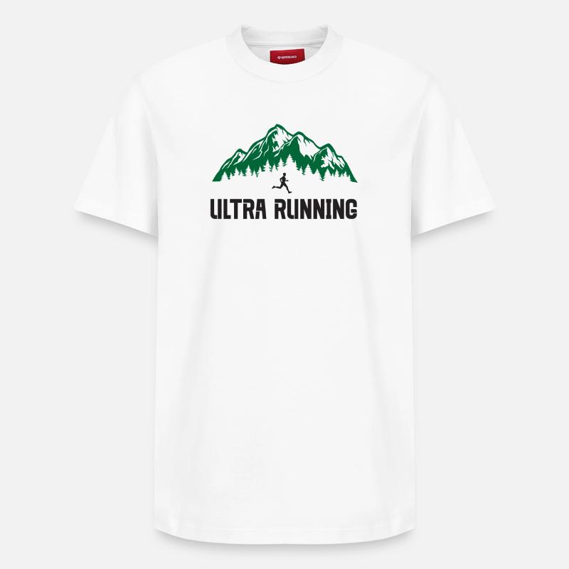 Ultra course à pied - T-shirt unisexe décontracté en coton Supima – de SPREAD - blanc