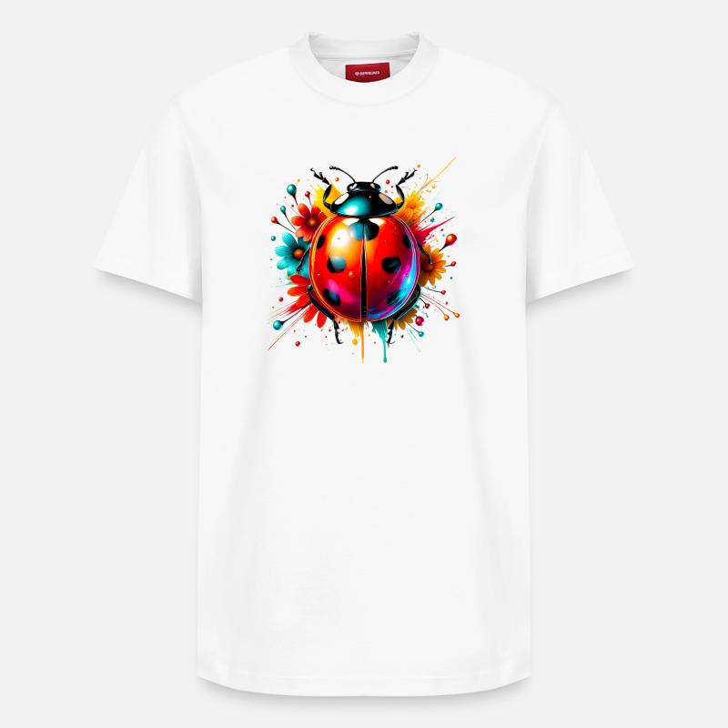 Coccinelle - T-shirt unisexe décontracté en coton Supima – de SPREAD - blanc