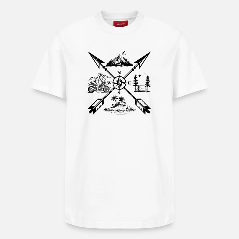 Dans les grands espaces - T-shirt unisexe décontracté en coton Supima – de SPREAD - blanc