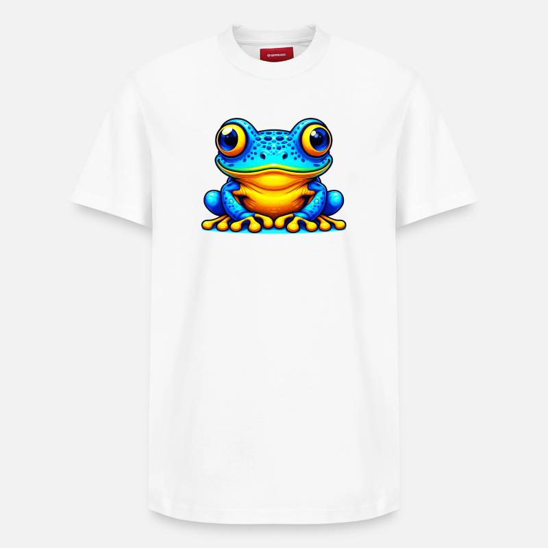 Frosch - Relaxed Unisex Supima Cotton T-Shirt – von SPREAD - Weiß