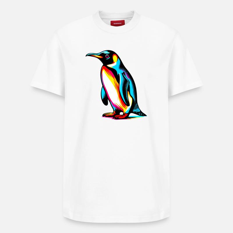 Pingouin - T-shirt unisexe décontracté en coton Supima – de SPREAD - blanc