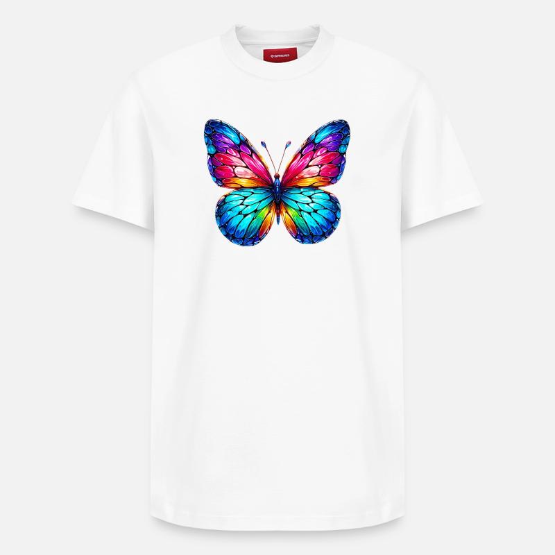 Papillon - T-shirt unisexe décontracté en coton Supima – de SPREAD - blanc