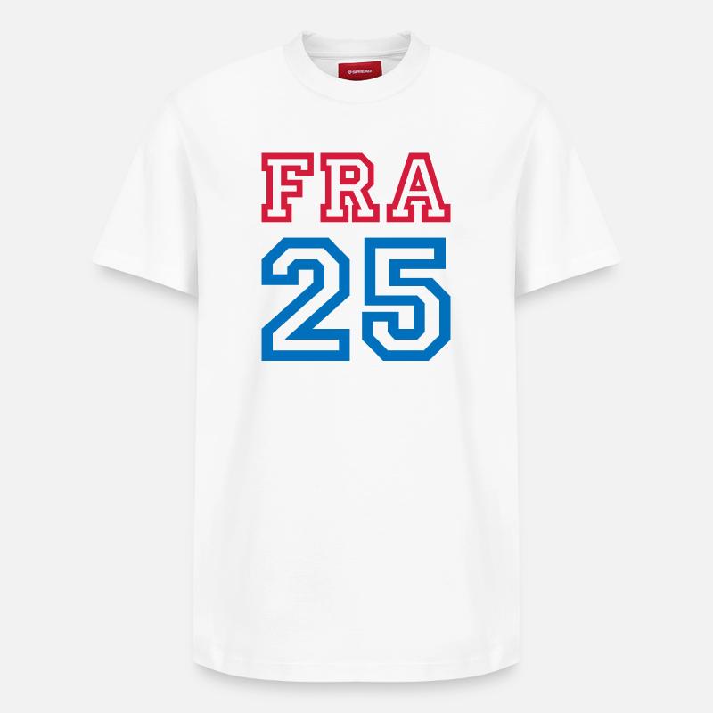 FRANCE - T-shirt unisexe décontracté en coton Supima – de SPREAD - blanc