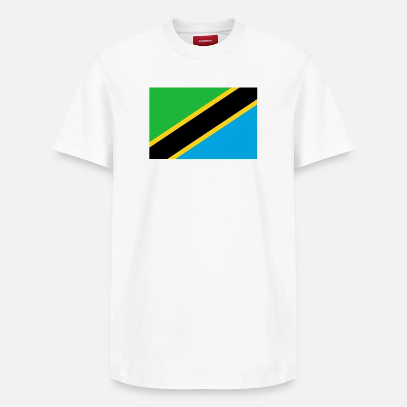 Tanzanie - T-shirt unisexe décontracté en coton Supima – de SPREAD - blanc