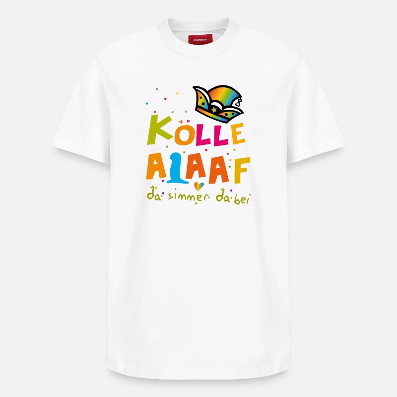 Carnaval d’Alaaf - T-shirt unisexe décontracté en coton Supima – de SPREAD - blanc