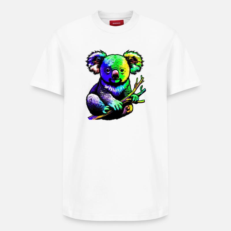 Koala - Relaxed Unisex Supima Cotton T-Shirt – von SPREAD - Weiß