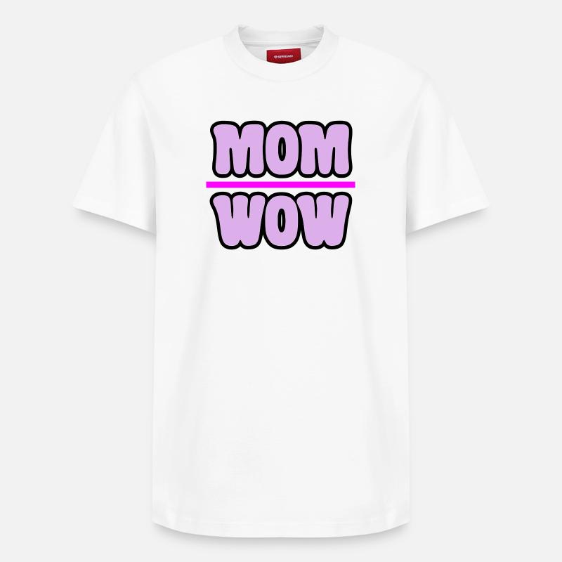 Mama - Relaxed Unisex Supima Cotton T-Shirt – von SPREAD - Weiß