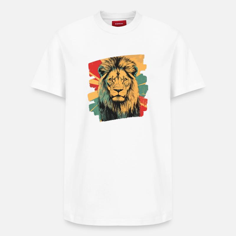 Leo Rétro - T-shirt unisexe décontracté en coton Supima – de SPREAD - blanc