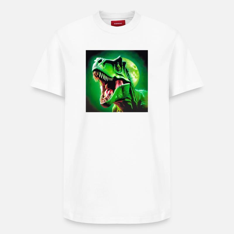 T-rex, préhistoire, t-rex - T-shirt unisexe décontracté en coton Supima – de SPREAD - blanc