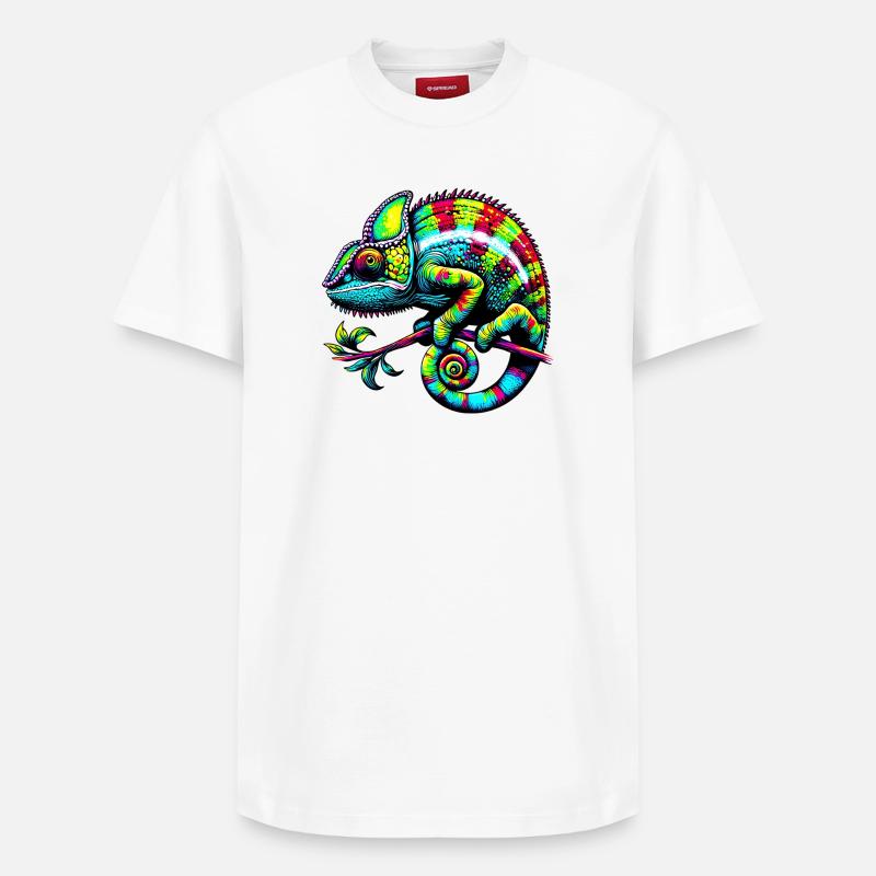 Caméléon - T-shirt unisexe décontracté en coton Supima – de SPREAD - blanc