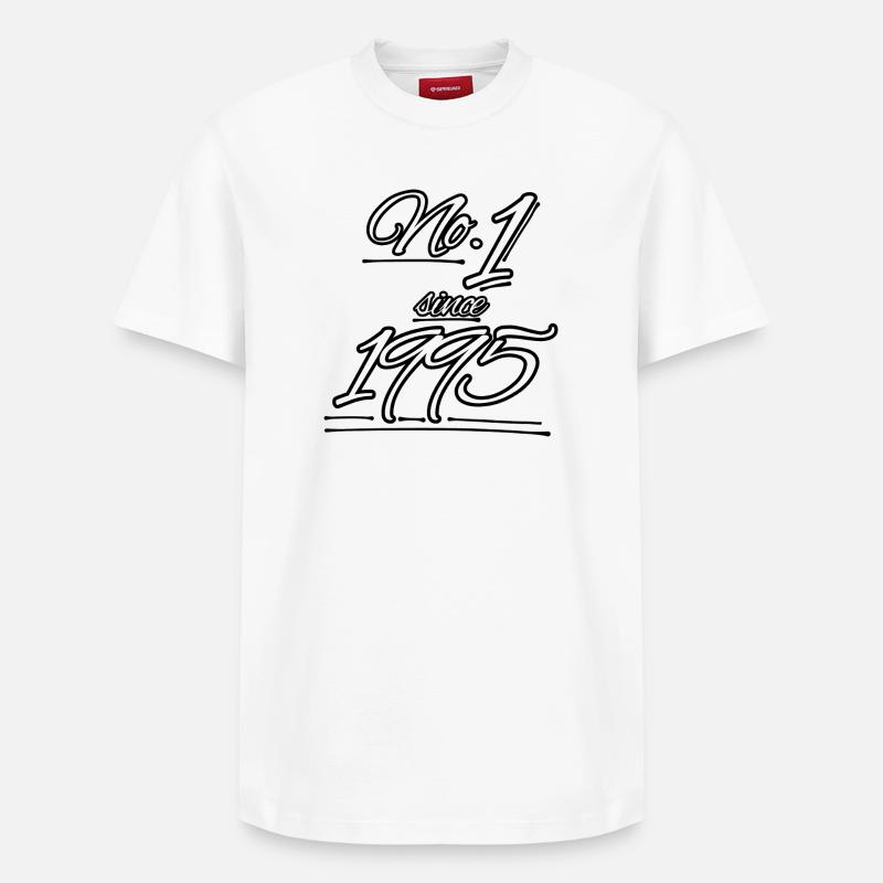 No.1 since 1995 - Relaxed Unisex Supima Cotton T-Shirt – von SPREAD - Weiß