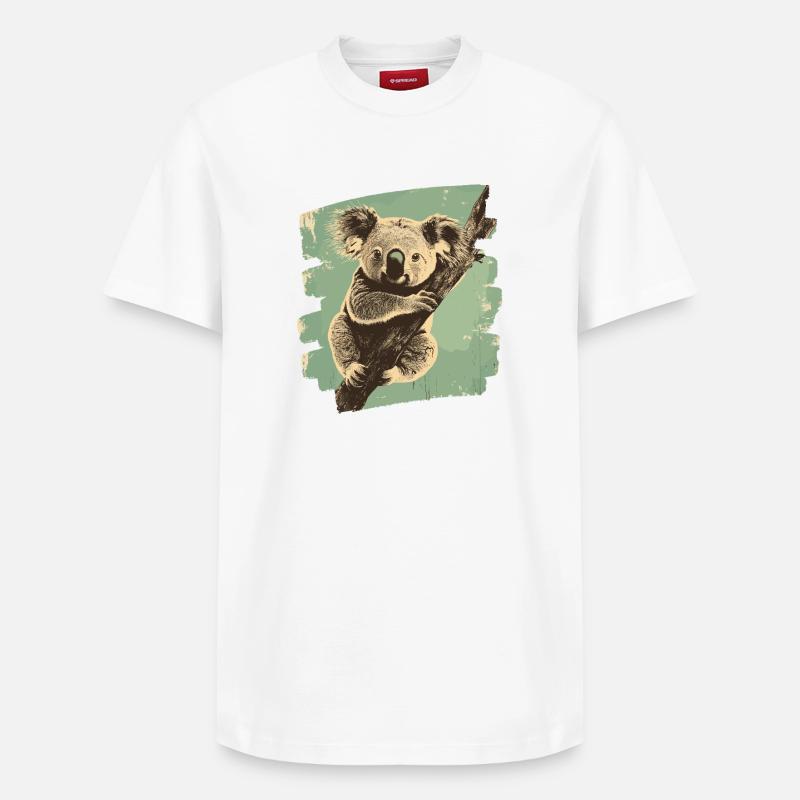 Koala - T-shirt unisexe décontracté en coton Supima – de SPREAD - blanc