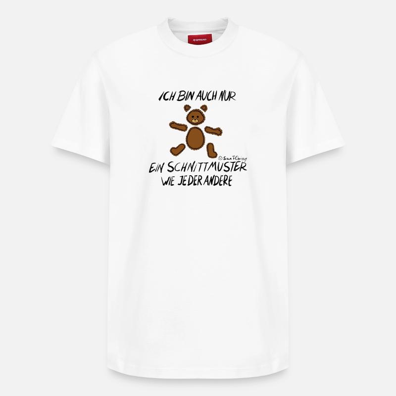 Pattern Bears - Relaxed Unisex Supima Cotton T-Shirt – by SPREAD - white