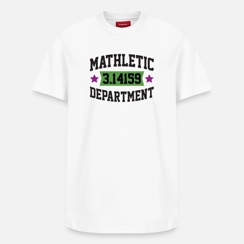 Mathletic Abteilung - Relaxed Unisex Supima Cotton T-Shirt – von SPREAD - Weiß